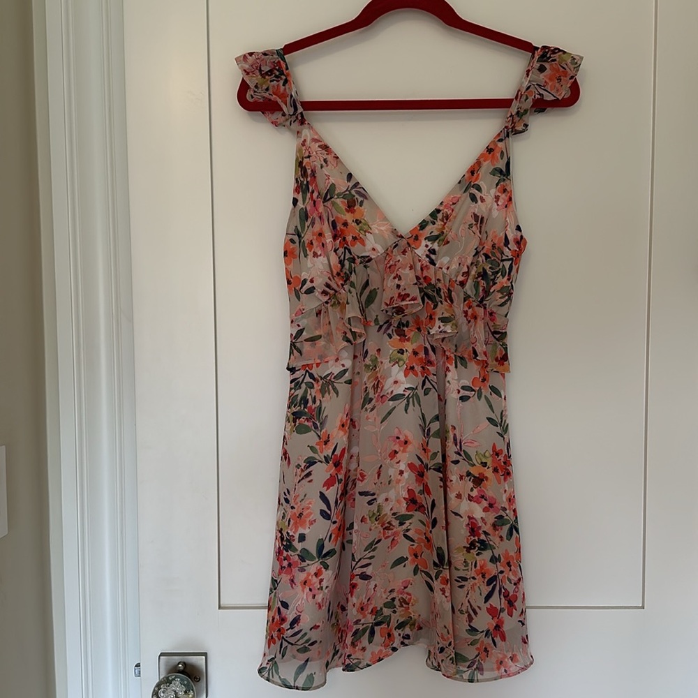 Lulu’s Pink Floral Dress